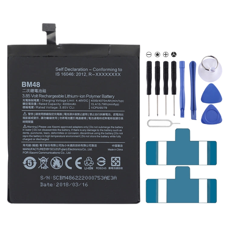 BM48 4000mAh Lithium Polymer Battery for Xiaomi Note 2, For Xiaomi Note 2 BM48 4000mAh Lithium Polymer Battery for Xiaomi Note 2, For Xiaomi Note 2